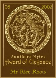 Awarded by Southern Nytes - 7 August 2002